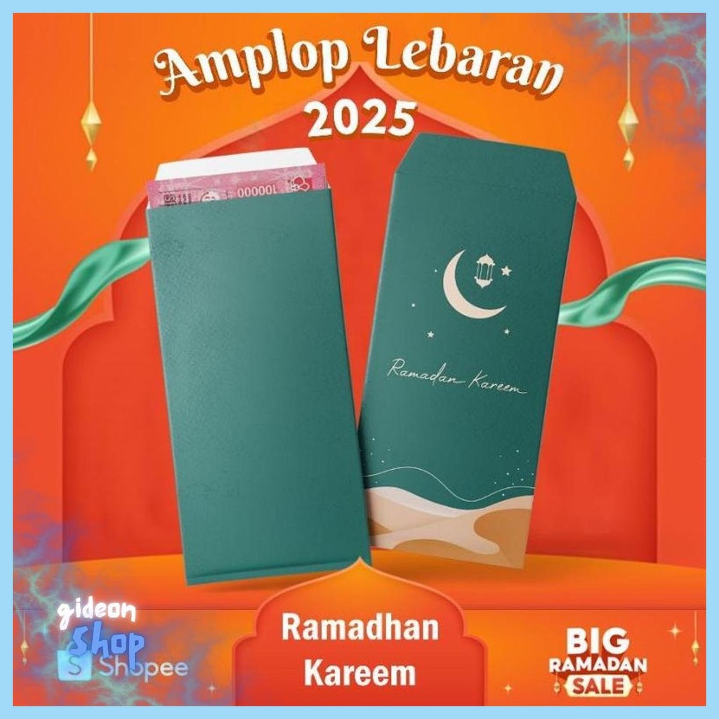 

Paket Hemat 50Pcs Amplop Lebaran Panjang (Harga Grosir) Amplop Thr Panjang/Angpao Idul Fitri Murah/Amplop Lebaran 2025 Cod
