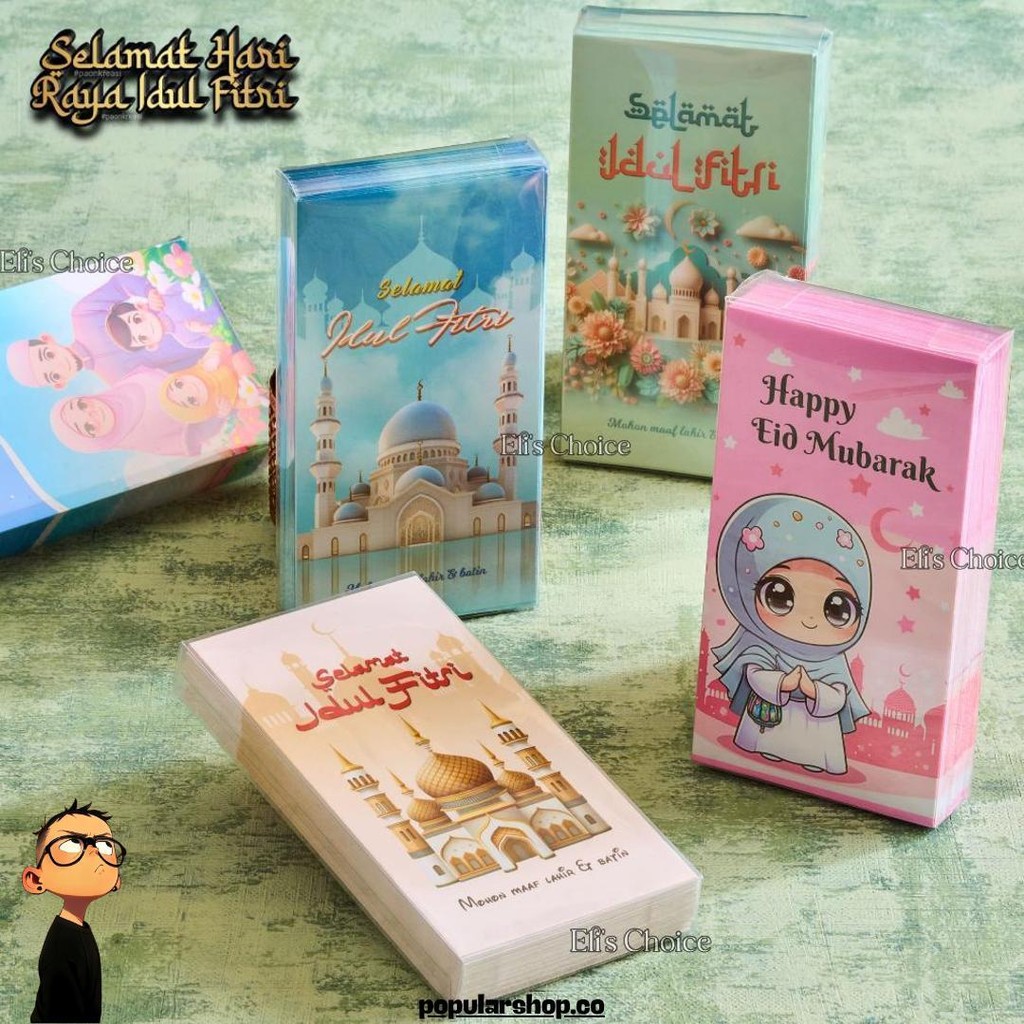 

Amplop Lebaran Jumbo Panjang Isi 50 Lembar Angpao Besar Hari Raya Idul Fitri Kemasan Mika Murah