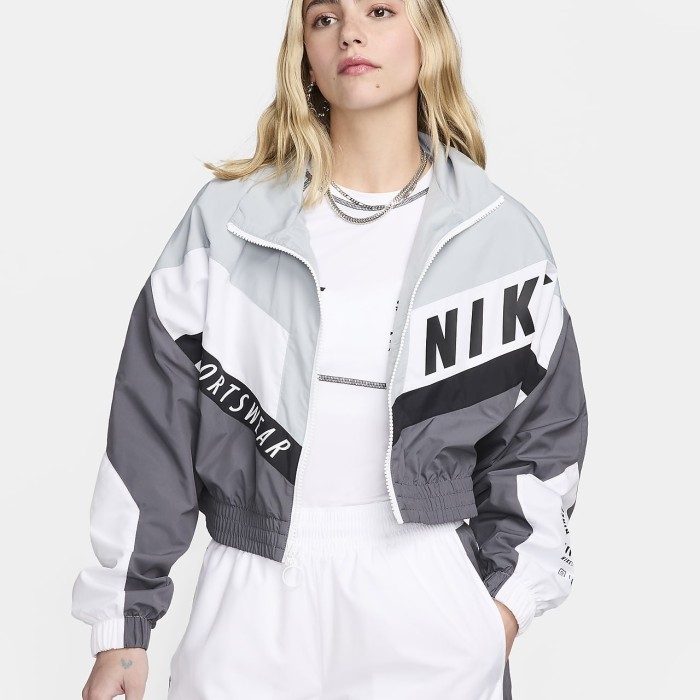 Hf5956 068 Womens Nike Sportswear Woven Jacket Asli 100%