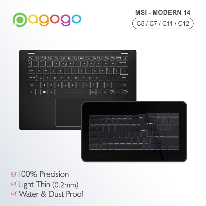 Skin Keyboard Protector Msi Modern 14 C5M C7M C11M C12M C12MO Cooskin