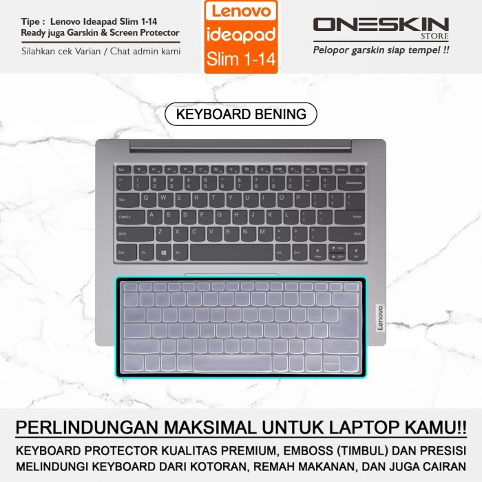 Keyboard Protector Cover Lenovo IdeaPad Slim 1-11 11IGL05 14 14AST05