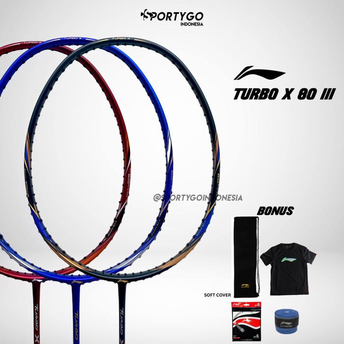 Raket Lining TURBO X 80 III Badminton Original