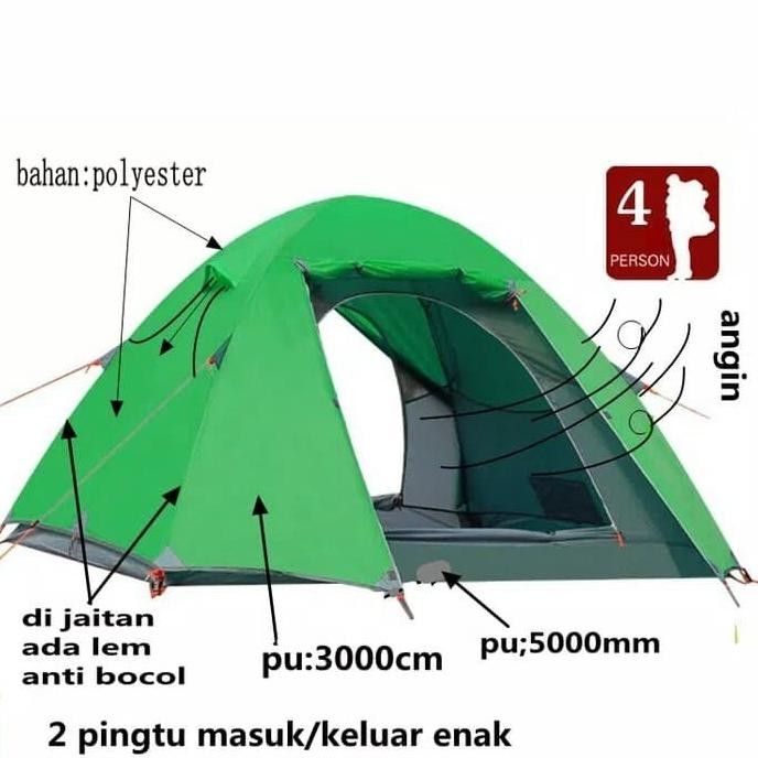 Tenda Compas 4 P Alloy Terlaris