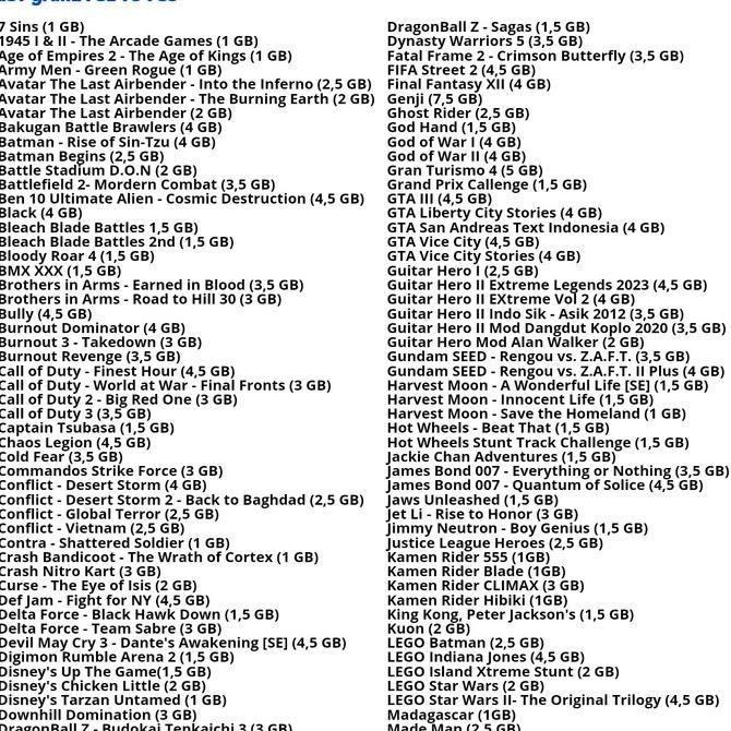 FLASHDISK ORIGINAL 64GB/32GB/16GB FULLGAME PS2 UNTUK PS3 CFW HFW HEN