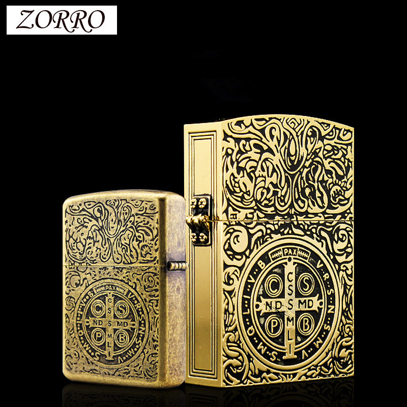 SGS ZORRO Personality Constantine Extra Large Copper Kerosene Lighter Heavy Armor Extra Large Lighte