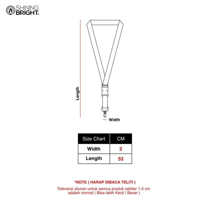 

Shining Bright Funney Lanyard - Black Original Dan Terlaris