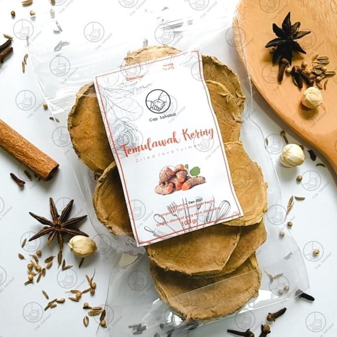 

100gr Temulawak Kering / Dried Java Turmeric / Rempah / JSR 100%