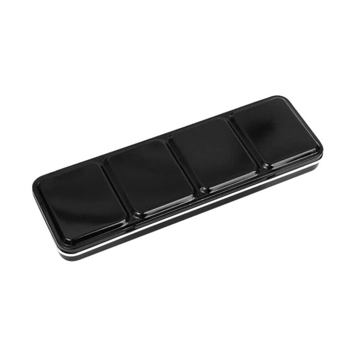 

Empty Watercolour Tin Box 24 Half Pans Black Case