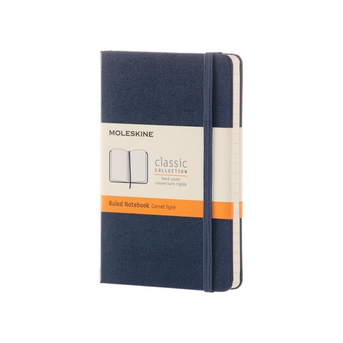

MOLESKINE Pocket Ruled Notebook Sapphire Blue Hard Cover