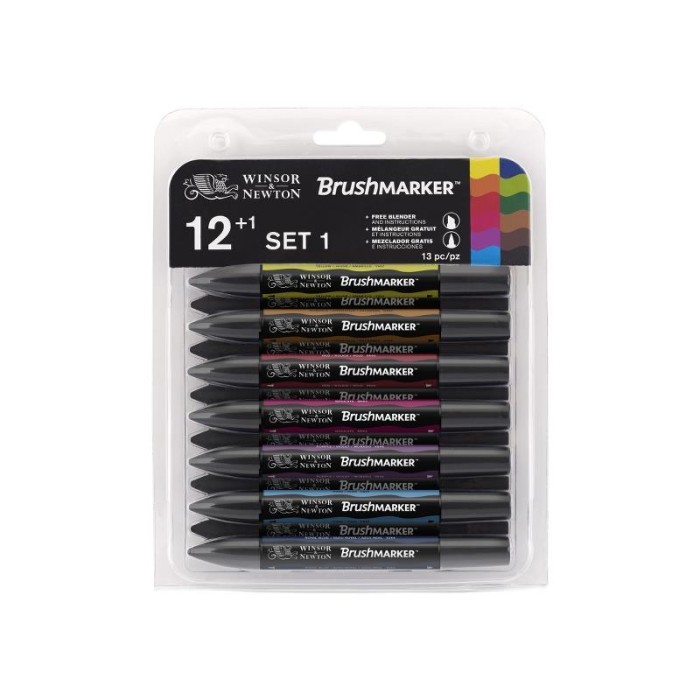 

Winsor & Newton BrushMarker 12 Set Vibrant Tones