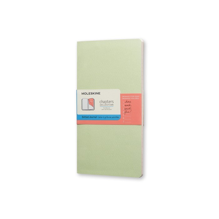 

MOLESKINE Chapters Journal Slim Medium Dotted Mist Green