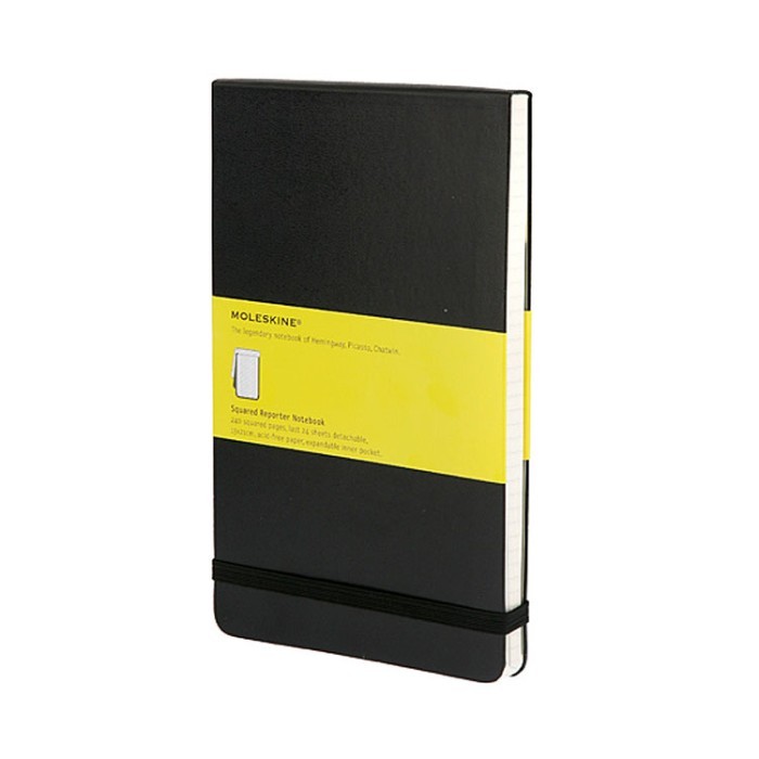 

MOLESKINE Large Squared Reporter Notebook Hard Cover