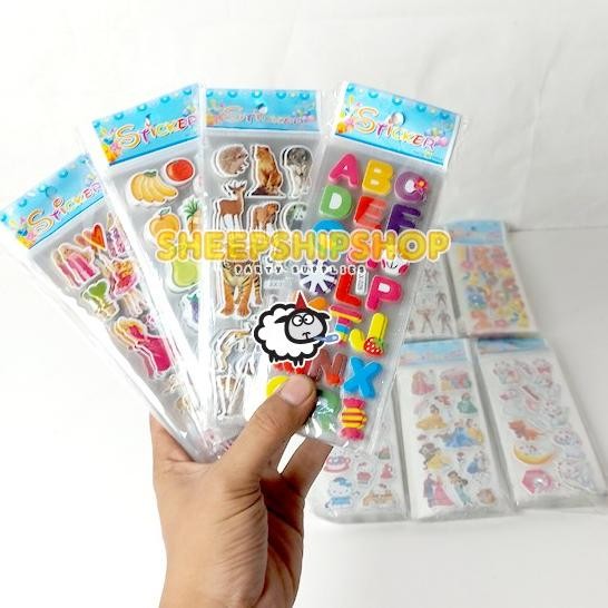 

^%^%^%^%] [ ISI 20 PCS ] STIKER EMBOS PENDEK Anak Prempuan Stiker Kegiatan Anak Tempel Dibuku