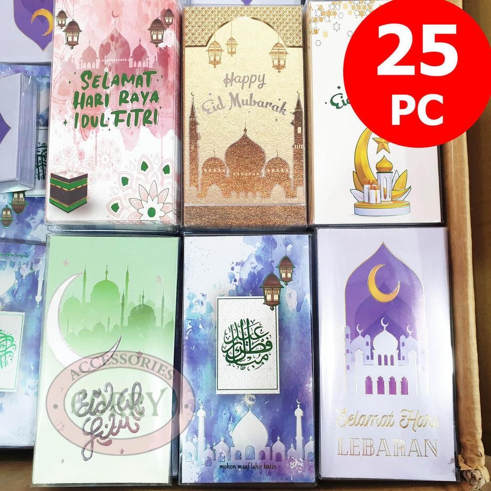

Angpao Idul Fitri Lebaran Isi 25 Murah 17 Cm Amplop Uang Pink Kuning Hijau Biru