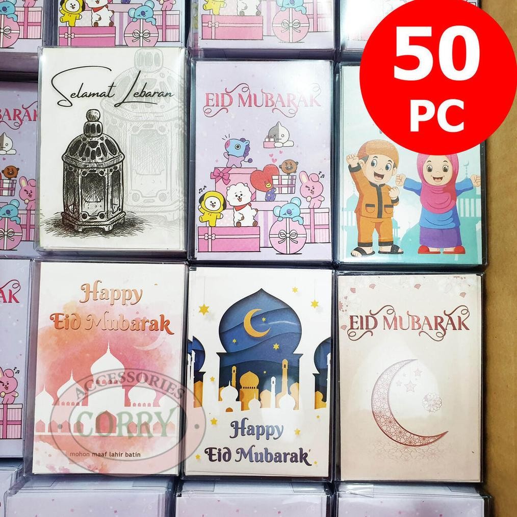 

Angpao Idul Fitri Lebaran Isi 50 Murah 10 Cm Amplop Uang Gambar Lucu Hijau Biru Pink Kuning