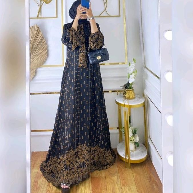gamis wanita muslim rayon shalma Dress Baju Terlaris
