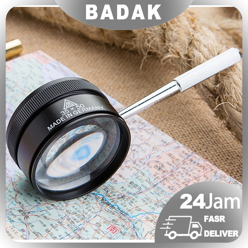 

Aca Pembear 35 Ab77 Lup Lena Magnifier Handheld Membaca Perhiaan Omponen Loupe