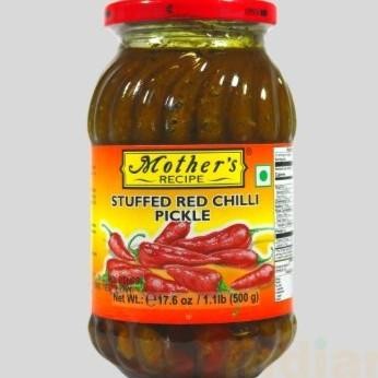

Produk Unggulan] Acar India STUFFED RED CHILLI PICKLE MOTHER'S RECIPE 500G / Acar Cabe Merah Isi