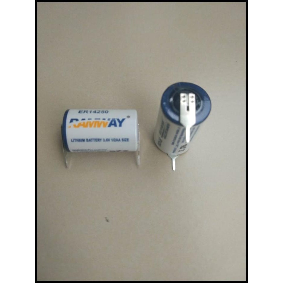 Battery Baterai Er14250 Er 14250 Pin 3.6V 1/2Aa 1.2Ah Lithium Ramway Plc