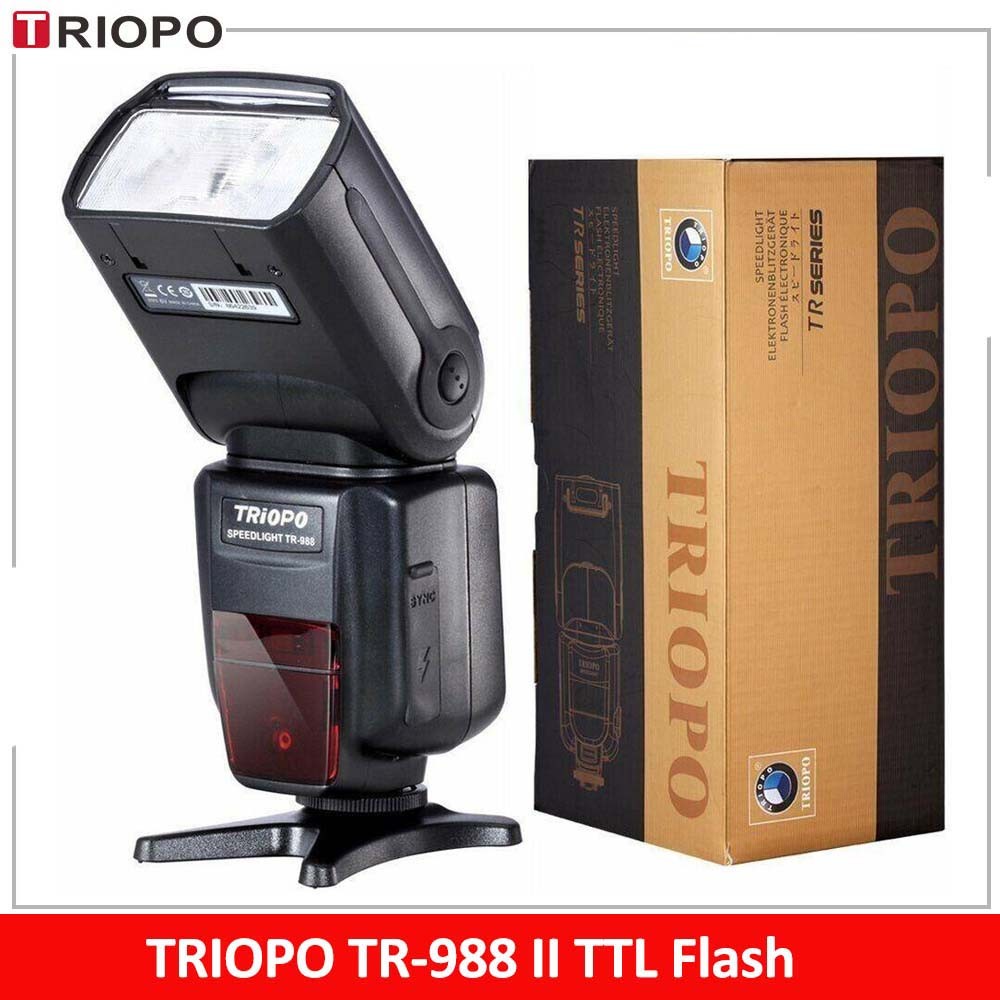 BHS TRIOPO TR-988 II Professional Speedlite TTL Flash with High Speed Sync for Canon Nikon DSLR Came