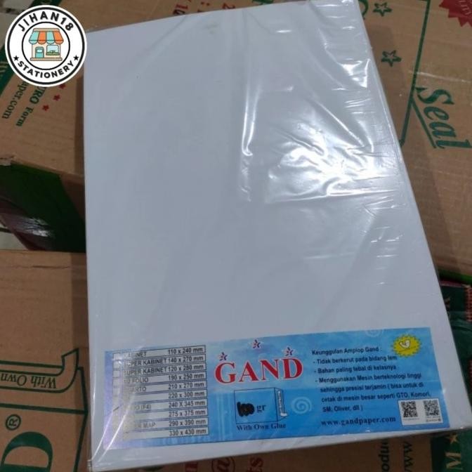 

Sale Amplop Folio Putih + Lem
