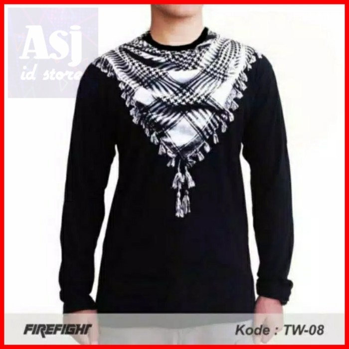 Sorban KAOS SORBAN 3D LENGAN PANJANG - Baju muslim koko lengan panjang sorban halus arab panjang