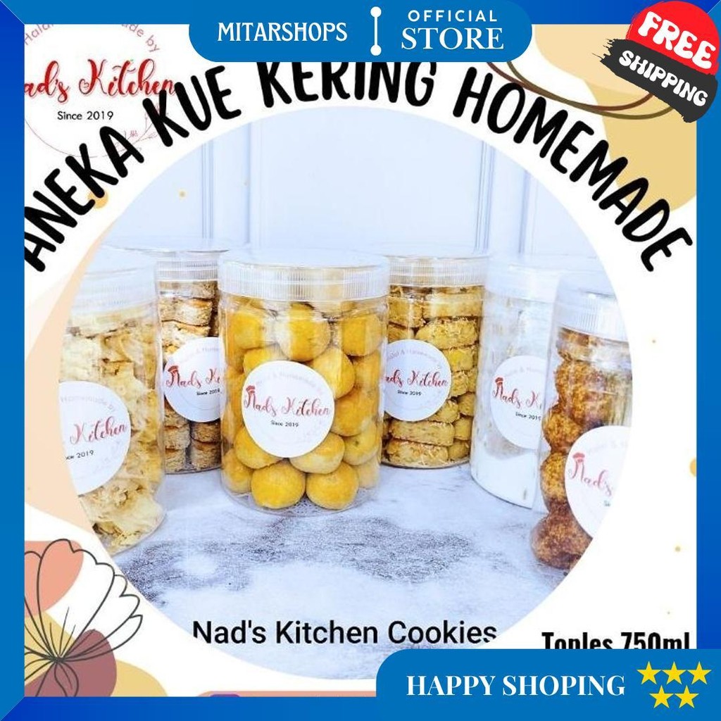 

Nad'S - Kue Kering Homemade Nastar, Kastengel, Sagu Keju, Putri Salju, Kue Kacang, Palm Cheese Cookies D Best Seller