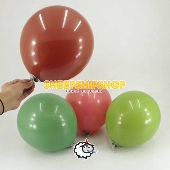 favorit] (ECERAN 1 PCS)BALON LATEX RETRO YUHANG 12INCH Warna Langka Ulang Tahun