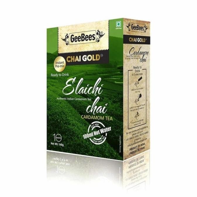 

favorit] CHAI GOLD ELAICHI CHAI GEE BEES 140g (10pcs) / Cardamom Tea / Instant