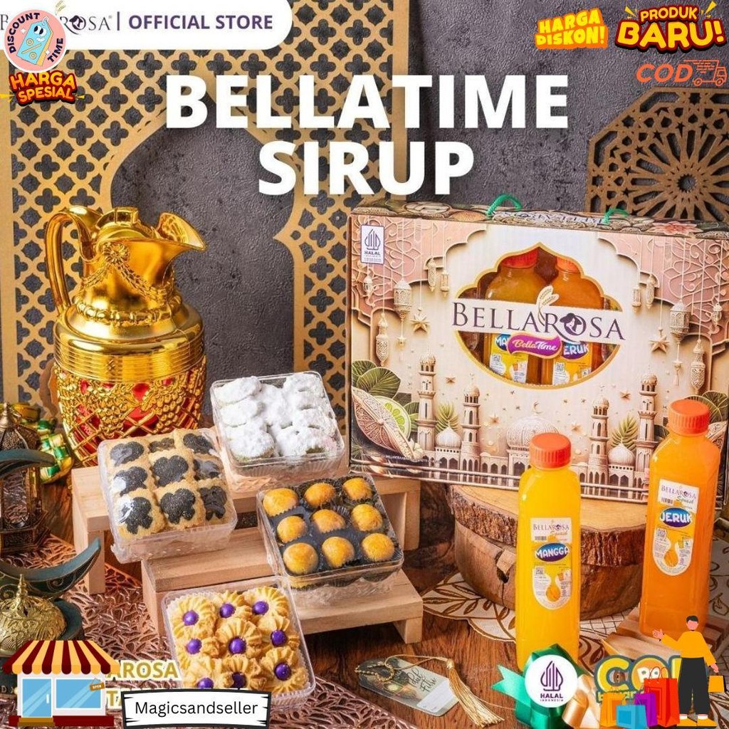

Bellarosa Bellatime Hadiah Hampers Lebaran Premium Sirup & Kue Kering D Sale
