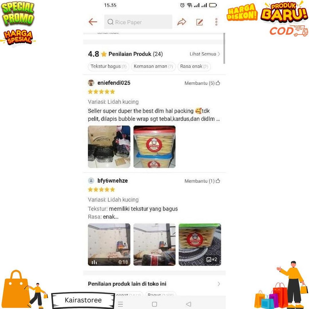 

Kue Kering Lidah Kucing Khas Jember 100% D Promo Puncak