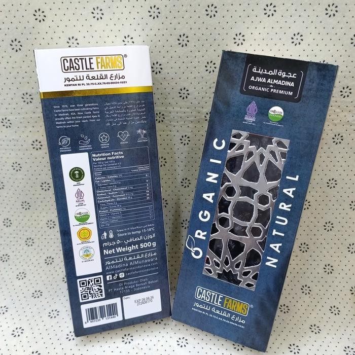 

Kurma Ajwa Almadinah Organik Castle Farm Premium Kemasan 500 gr Food Snack Cemilan Pedas
