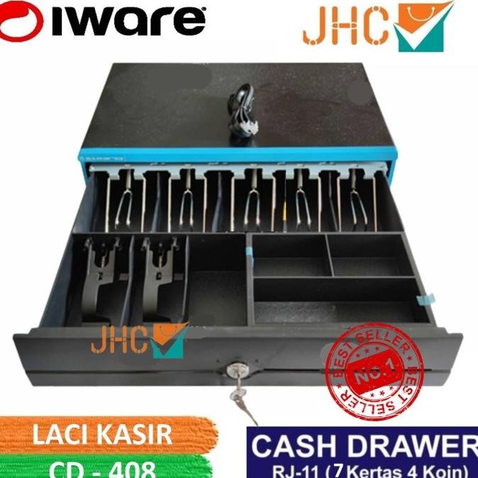 

IWARE LACI KASIR/LACI UANG CD408 CASH DRAWER CD-408 RJ11 (43x40)