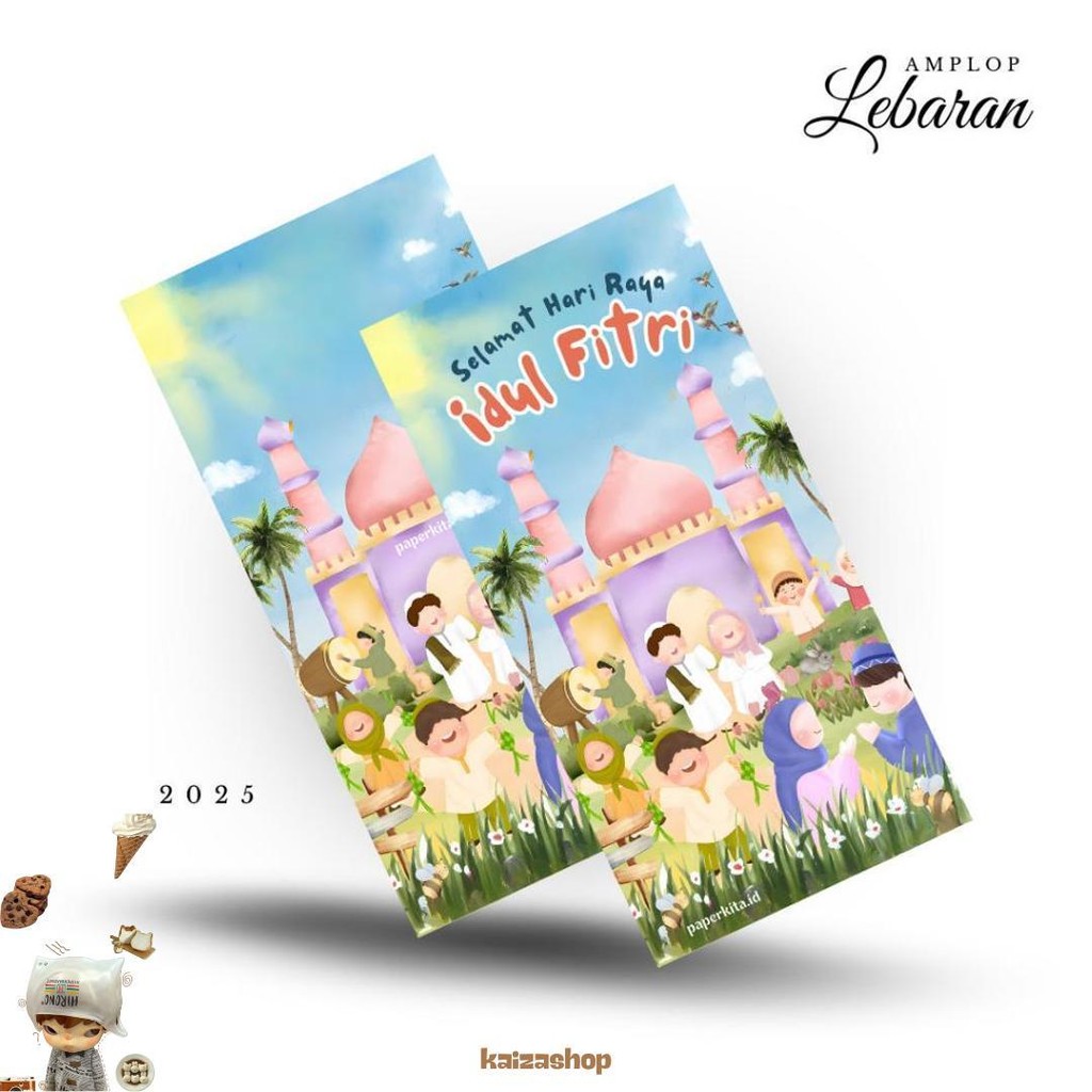 

Amplop Lebaran Panjang Tebal Box Isi 50 Pcs Tema Islami 2025 Kualitas Premium Promo