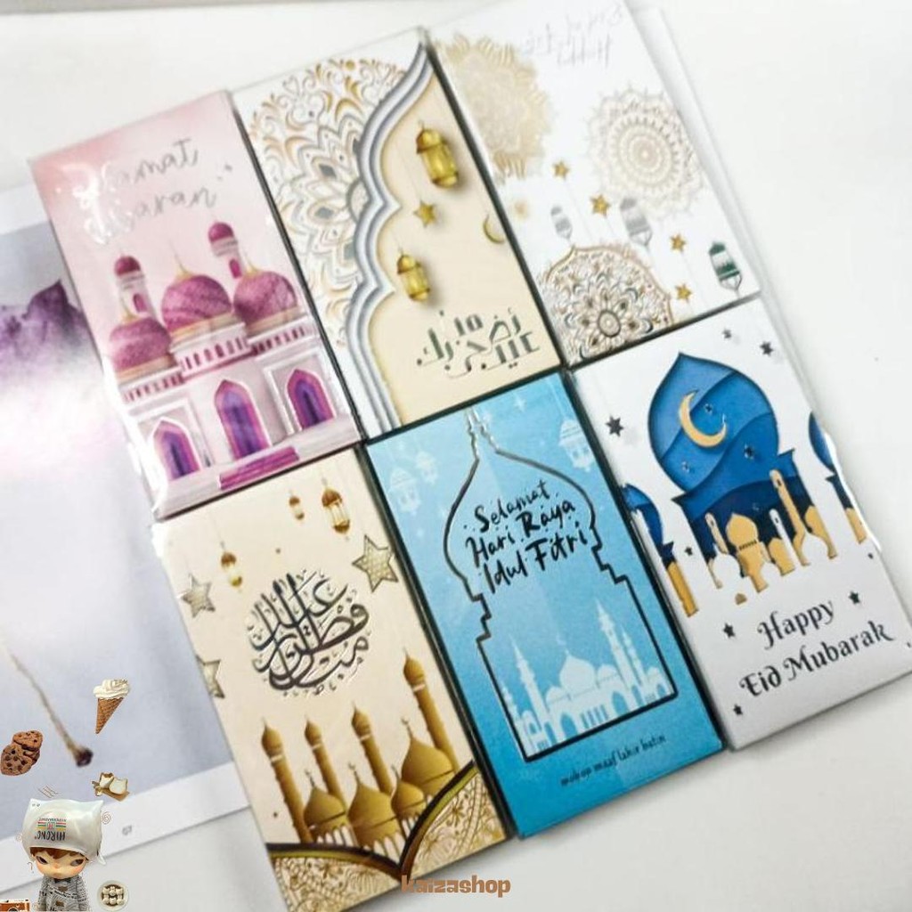 

25Pcs Amplop Besar Lebaran Amplop Idul Fitri Angpao Lebaran Motif Islami Murah