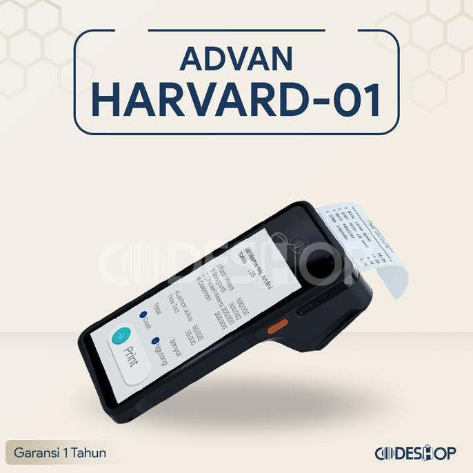 

BEBAS ONGKIR - MESIN KASIR PORTABLE HARVARD 01 LENGKAP DENGAN PRINTER DAN NFC