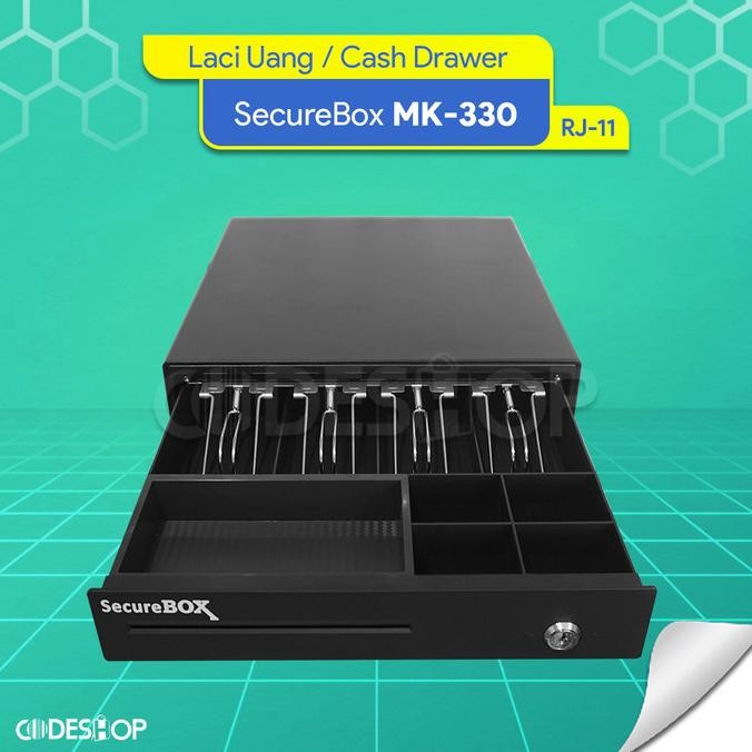 

BEBAS ONGKIR - LACI KASIR MINI MERK KASSEN MK330 330 CASH DRAWER RESTO SWALAYAN