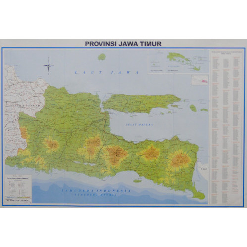 

Peta Jawa Timur ukuran 72 x 102