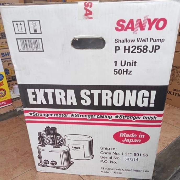 Pompa Air Sanyo 250watt PH258JP (JAPAN)