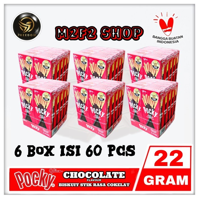 

Pocky Biskuit Cokelat Stik Chocolate Flavour - 22 gr (Harga 6 Pack)