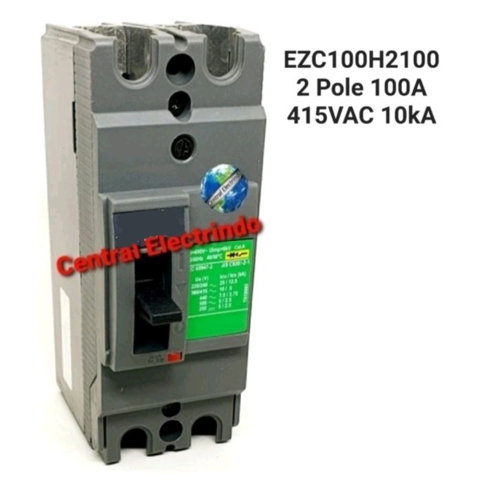 MCCB Scneider EZC100F 2P 100A.
