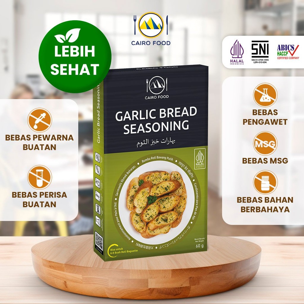 

Bumbu Garlic Bread Spice Mix Sehat - Cairo Food