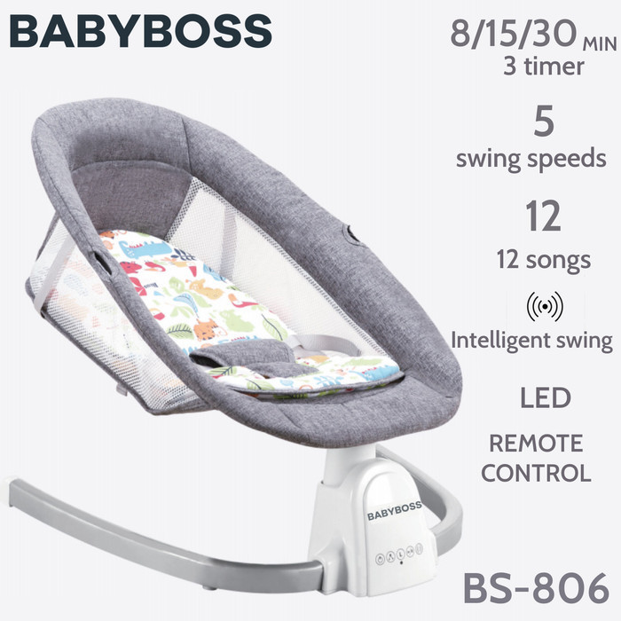 Babyboss Bs-806 Ayunan Bayi Automatic Baby Swinger Chair Swing Bed