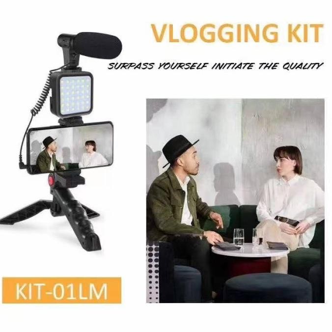 KIT-01LM (SATU) Vlogging Kit Combo 5 Item for Video Vlogging Terlaris