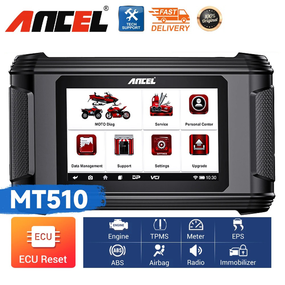 GC MT510 Motorcycle Scanner All System for BMW or DUCATI or Harley Support 30+Functions OBD2 Diagnos