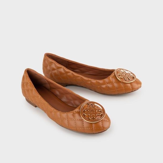 Flat Shoes Wanita Nattaya Urban&Co | Sepatu Flatshoes Hitam Quilted Puff Terlaris