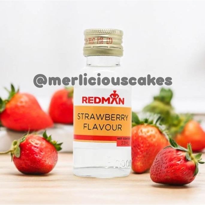 

*****] Redman Strawberry Flavour Perasa Perisa Makanan Kue Minuman Stroberi