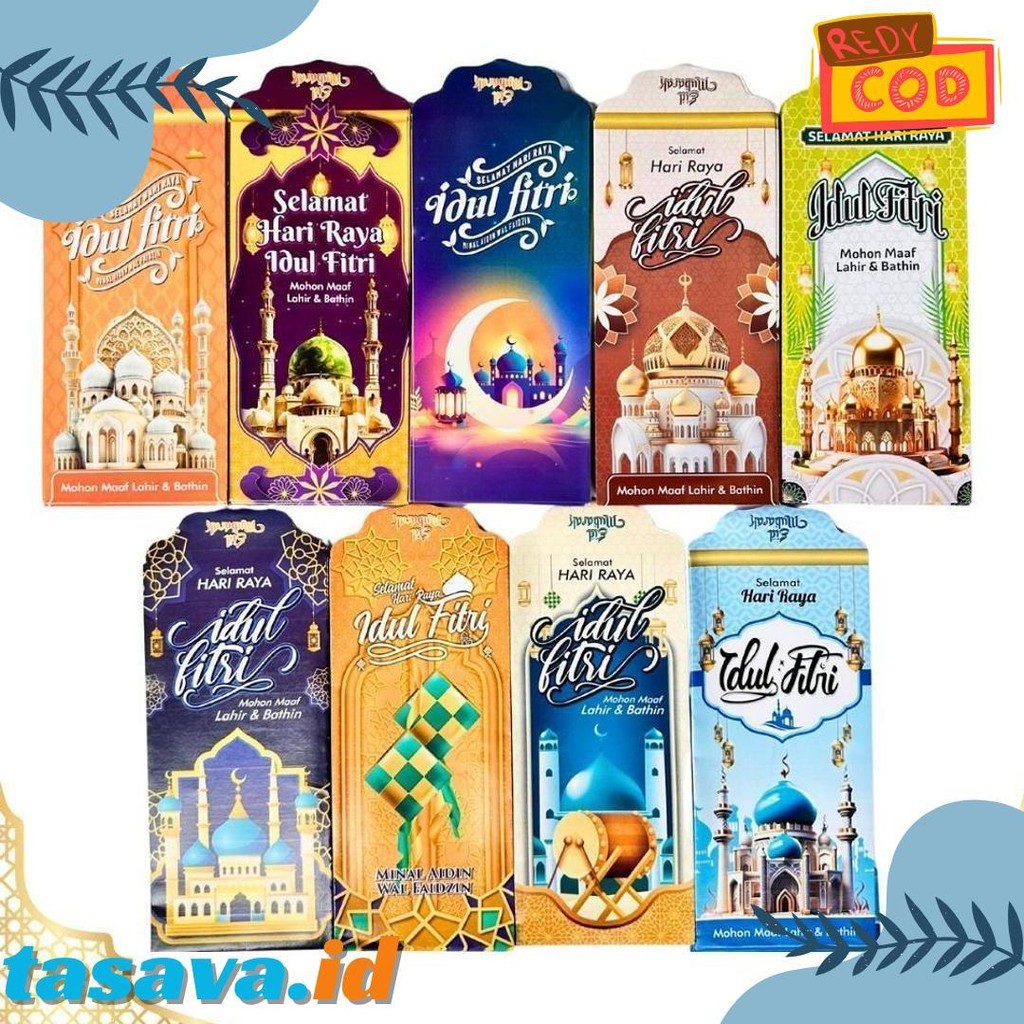 

(100 Lembar) Amplop Lebaran Panjang Isi 100 Lembar Tema Masjid / Angpao Thr Idul Fitri Hari Raya 1 Pak Isi 100 Lembar Terlengkap Dan Termurah