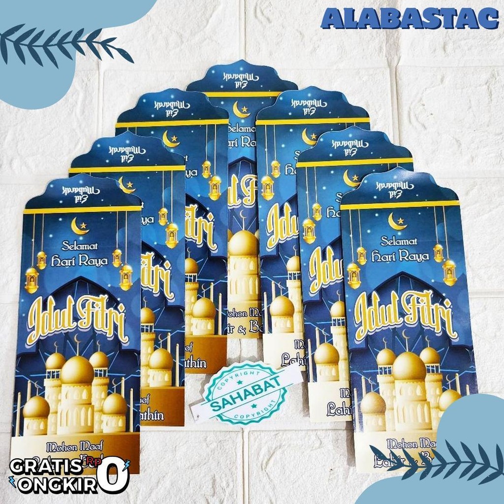 

[ 100 Pcs ] Amplop/Angpau Lebaran Idul Fitri Motif Masjid/Uang Dan Atm Ukuran Panjang Isi 100 Pcs Diskon