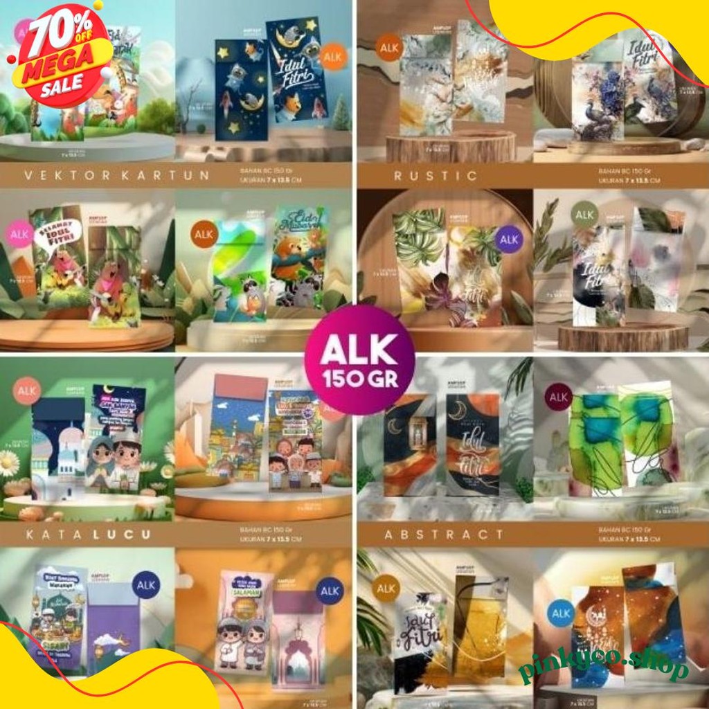 

Amplop Lebaran Premium | Amplop Lebaran Aster 150Gsm | Isi 100Pcs 4Motif (Sesuai Tema) | Amplop Lebaran Kekinian Flash Sale! Diskon Hingga 70%